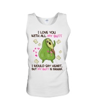 I love you with all my butt Unisex Tank tile