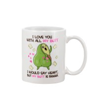 I love you with all my butt Mug tile