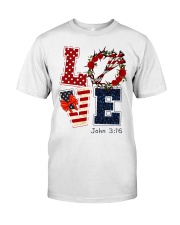 Love God Independence day Classic T-Shirt tile