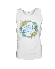Salty lil' beach Unisex Tank tile