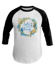 Salty lil' beach Baseball Tee tile