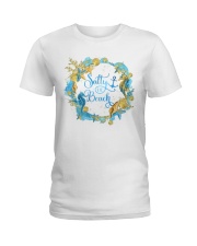 Salty lil' beach Ladies T-Shirt tile