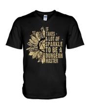 It takes a lot of sparkle to be a dungeon master V-Neck T-Shirt tile