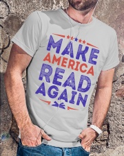 Make America read again Classic T-Shirt lifestyle-mens-crewneck-front-4