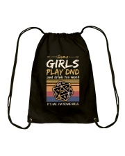 Some girls play DnD Drawstring Bag tile