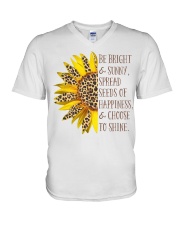 Be bright and sunny V-Neck T-Shirt tile