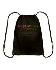 Black girl magic Drawstring Bag tile