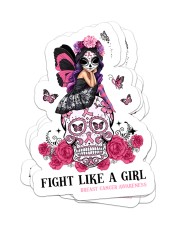 Fight like a girl Sticker - 4 pack (Vertical) front