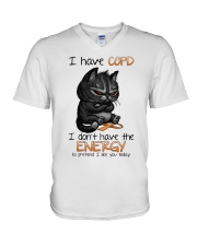 I have COPD V-Neck T-Shirt tile