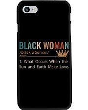 Black woman Phone Case tile