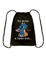 It's all fun and games Drawstring Bag tile