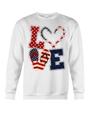 Love Independence day Crewneck Sweatshirt front