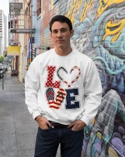 Love Independence day Crewneck Sweatshirt lifestyle-unisex-sweatshirt-front-2