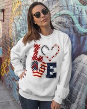 Love Independence day Crewneck Sweatshirt lifestyle-unisex-sweatshirt-front-3