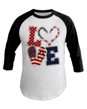 Love Independence day Baseball Tee tile