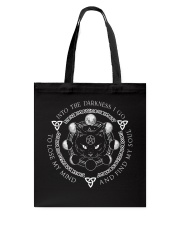 Into the darkness I go Tote Bag tile