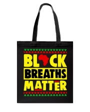 Black breaths matter Tote Bag tile