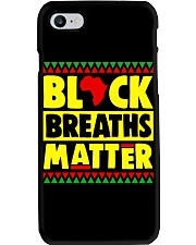 Black breaths matter Phone Case tile