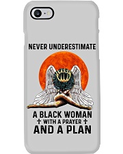 Never underestimate a black woman Phone Case tile