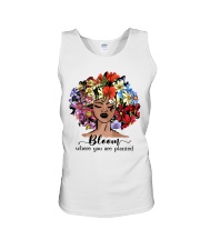 Bloom where you Unisex Tank tile