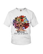 Bloom where you Youth T-Shirt tile