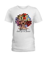 Bloom where you Ladies T-Shirt tile