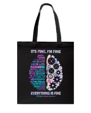 It's fine I'm fine Everything is fine Tote Bag tile