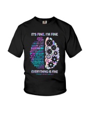 It's fine I'm fine Everything is fine Youth T-Shirt tile