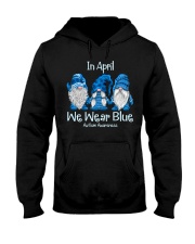 In April We Wear Blue For Autism Awareness Hooded Sweatshirt tile
