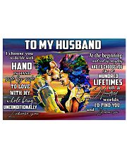 To my husband 17x11 Poster front