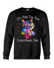 I'm fine Crewneck Sweatshirt tile