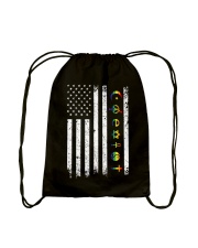Coexist Independence day Drawstring Bag tile