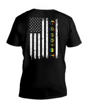 Coexist Independence day V-Neck T-Shirt tile