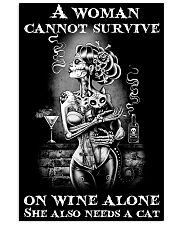 A woman cannot survive 11x17 Poster front