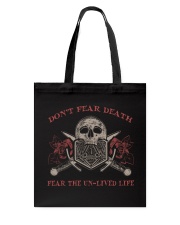 Don't fear death Tote Bag tile