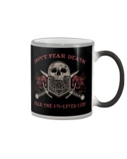Don't fear death Color Changing Mug tile