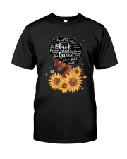 Black queen sunflower Classic T-Shirt front