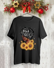 Black queen sunflower Classic T-Shirt lifestyle-holiday-crewneck-front-2