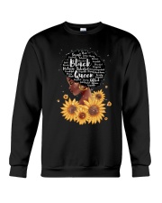 Black queen sunflower Crewneck Sweatshirt tile