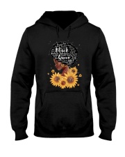 Black queen sunflower Hooded Sweatshirt tile