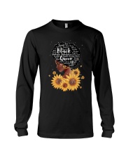Black queen sunflower Long Sleeve Tee tile