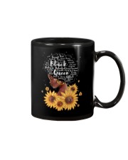 Black queen sunflower Mug tile