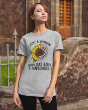 Just a woman who loves Classic T-Shirt apparel-classic-tshirt-lifestyle-06
