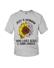 Just a woman who loves Youth T-Shirt tile