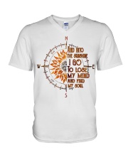 And into the sunshine I go V-Neck T-Shirt tile