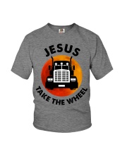 Jesus take the wheel Youth T-Shirt tile