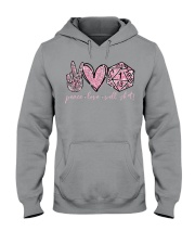 Peace Love Well - Printed apparels Hooded Sweatshirt tile