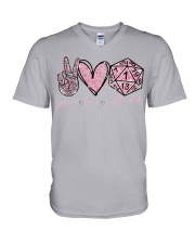 Peace Love Well - Printed apparels V-Neck T-Shirt tile