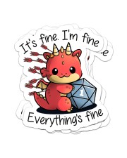 It's fine I'm fine Sticker - 4 pack (Vertical) front