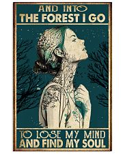 And into the forest I go 11x17 Poster front